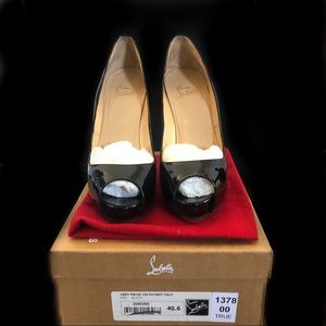 Christian Louboutin Very Prive Black Patent Calf